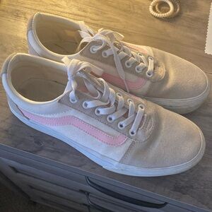 Pink + beige vans